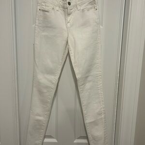 Frame Denim White Skinny‎ Jeans Sleek Fit